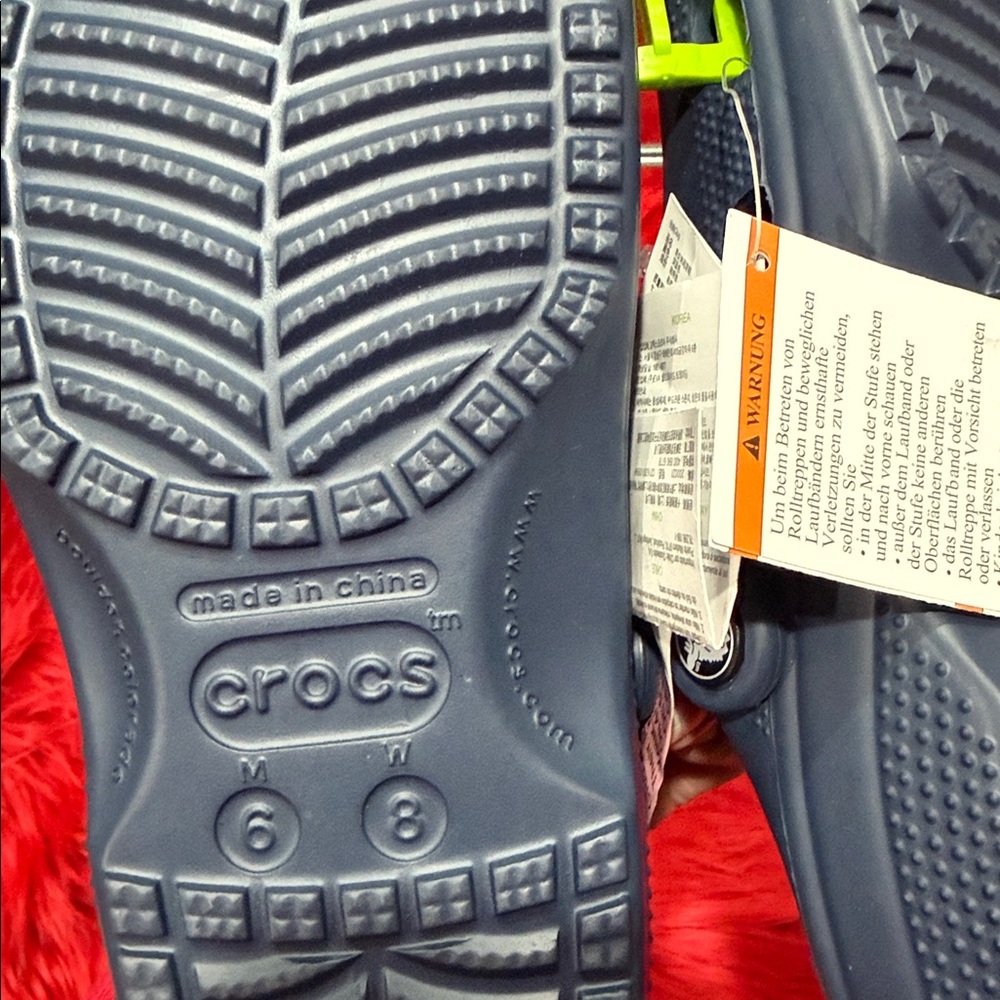 CROCS Kids Navy Blue Clogs - Picture 3 of 5